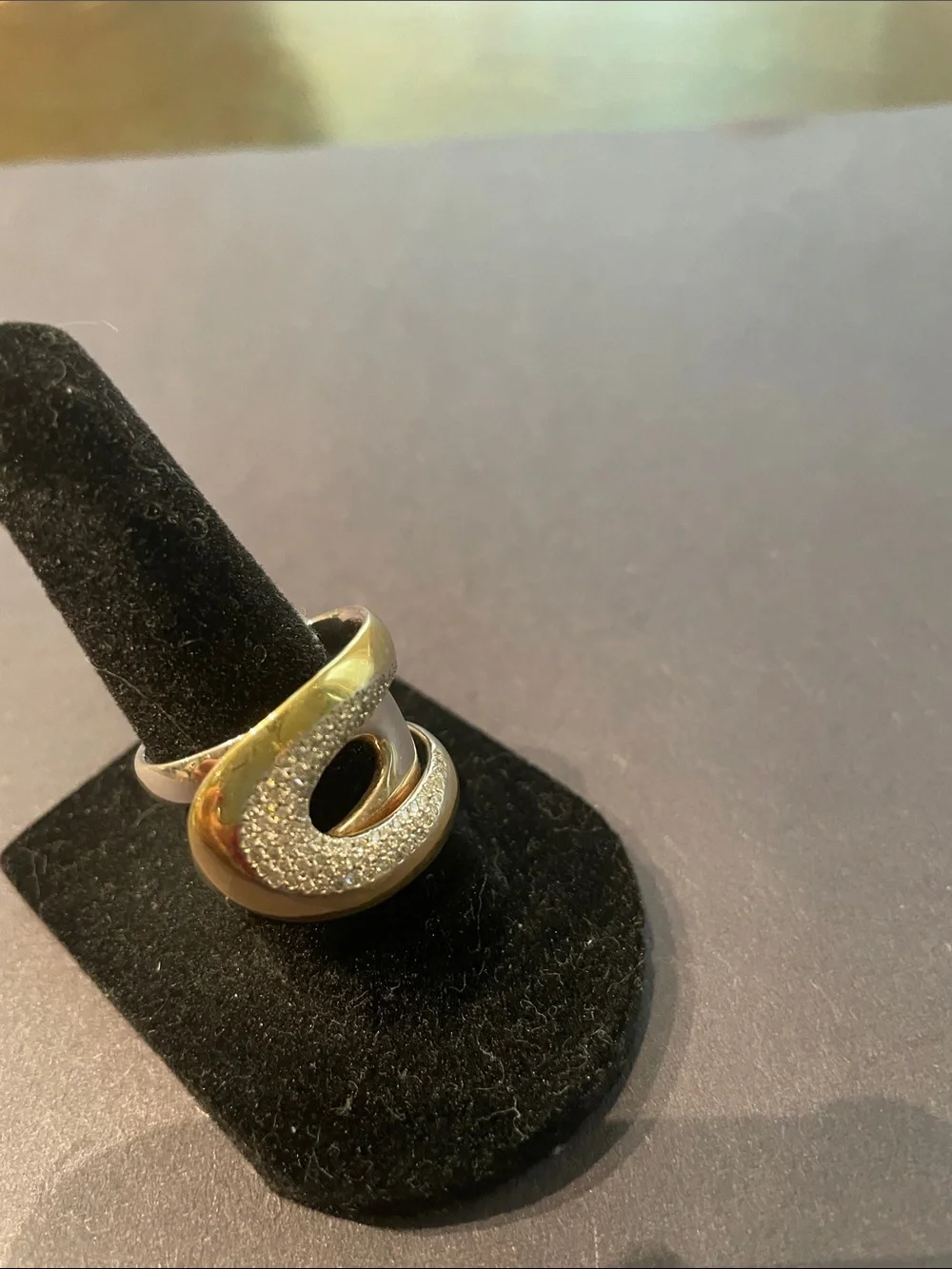 Ippolita Chimera Cherish ring with pave diamonds